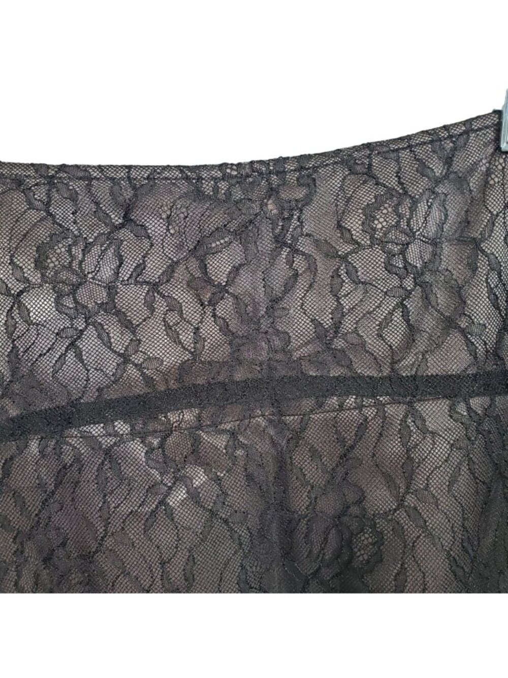 Alfani Plus 18W Skirt Drop Waist Black Lace Lined A Line Dressy Elegant Midi - Picture 3 of 12